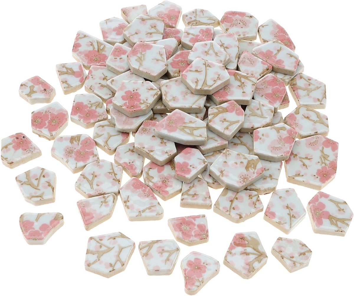 Dailygoods- Mozaïektegels 500g - Keramisch - Onregelmatige Vormen - Geglazuurd - DIY Decoratie - Hoogwaardige Kwaliteit - Decoratietegels