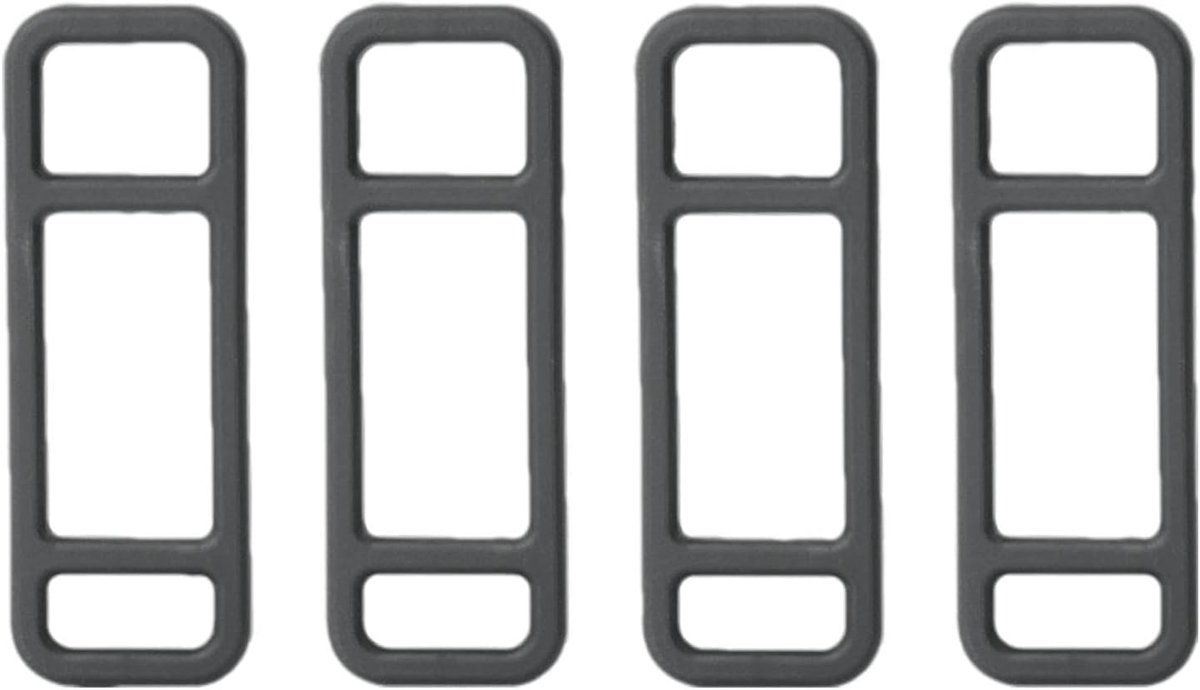 Fietsbanden Set - Bevestigingsbanden Universeel - Fietsaccessoires Bevestigen - Hoogwaardig Siliconen Materiaal - 4 Maten Inclusief - Zwart