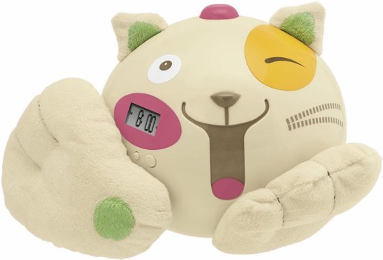Digitale Wekker - Kat Vriend - Ochtend Routine - Muziek & Licht - 29 x 21 x 18 cm - Wit — afbeelding 5