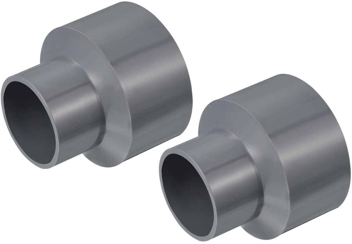 Dailygoods - PVC Reducer Koppeling, 63mm x 40mm Pijpfitting Adapter