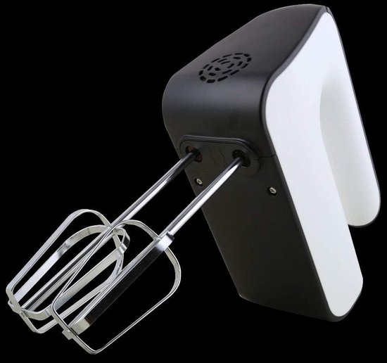 Elektrische Handmixer - Keukenmixer Garde - Bakken en Koken - 5 Snelheden Turbo - 200 Watt - Wit — afbeelding 4