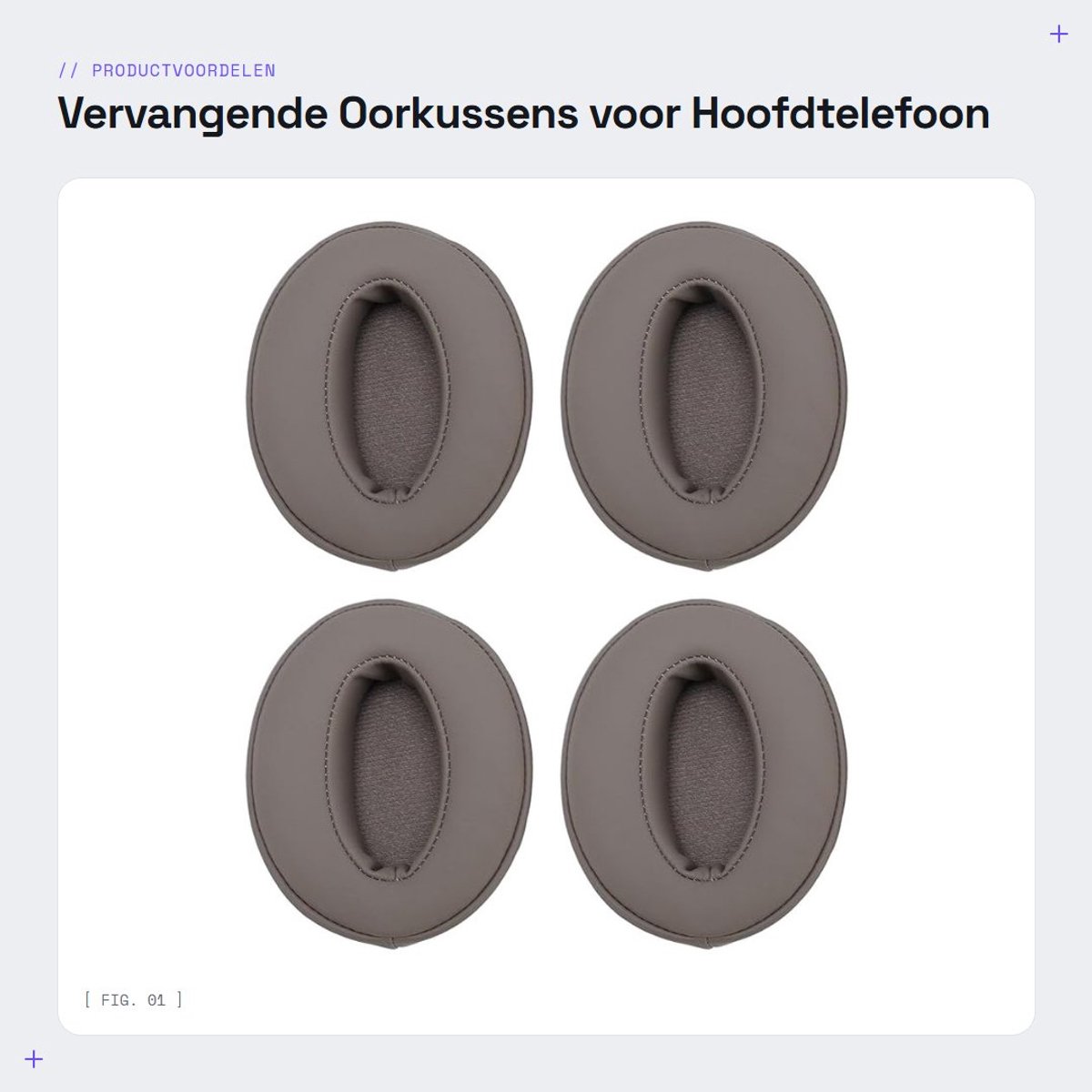 Dailygoods- Oorkussens Vervanging - Earpads voor HD 4.50BT/HD 4.50BTNC/HD 4.50SE - Zacht Eiwitleer - Geluidsisolatie - 2 Paar Oormoffen - Robuust en Duurzaam