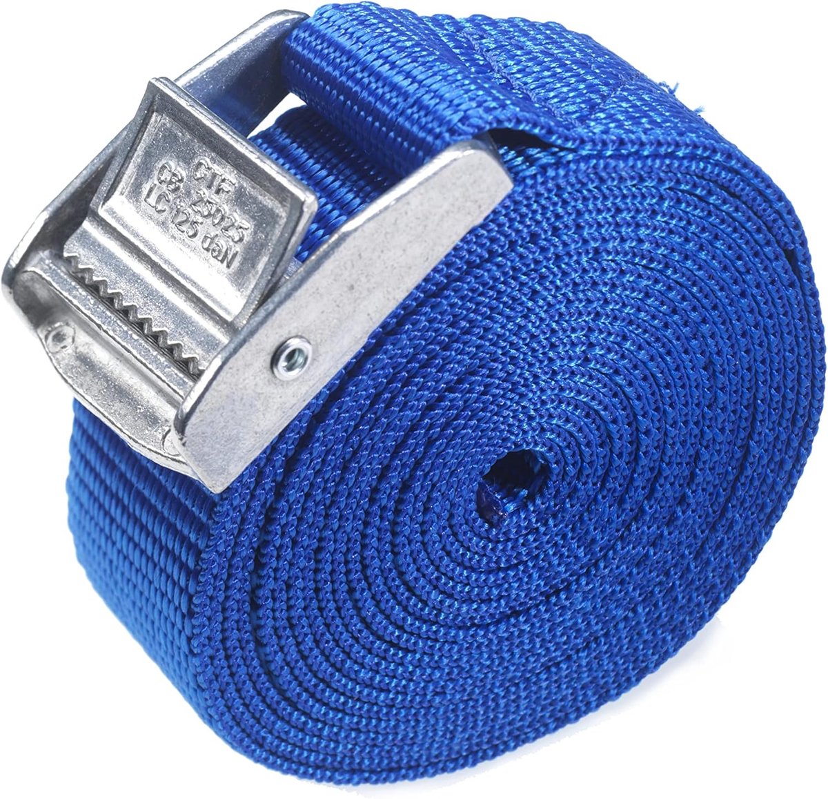 Spanbanden met gesp - Bagage riemen - Lading vastzetten - Sterk polypropyleen - 10 stuks 1.5m - Blauw