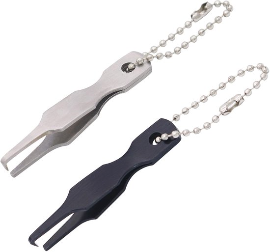 Dailygoods - UncleS 2 stuks Quick Split Rings Opener Gereedschapsvisserij Visserij Pincetten Dubbele Ringen Openen Sierbereidheid Tackle Line Trim Roestvrij Staal Visserijgereedschap van Dailygoods — afbeelding 4