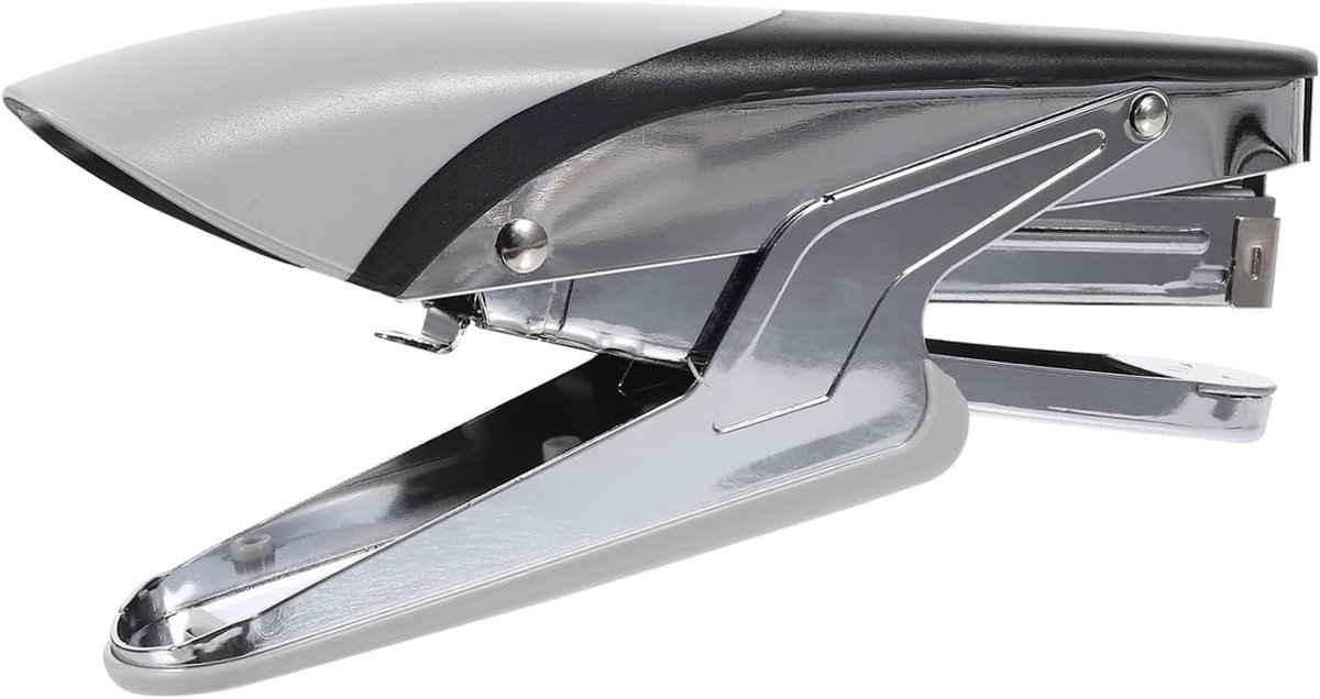 Handmatige Nietmachine - Metalen Nietmachine - Efficiënt Documenten - Nooit Vastlopend Ontwerp - 17 cm Lengte - Zilverkleurig