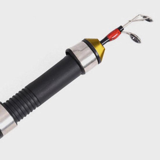 IJshengel Telescopisch - Winter Vishengel - Vissen Op IJs - Draagbaar Ontwerp - 60 cm - Houtnerf — afbeelding 2