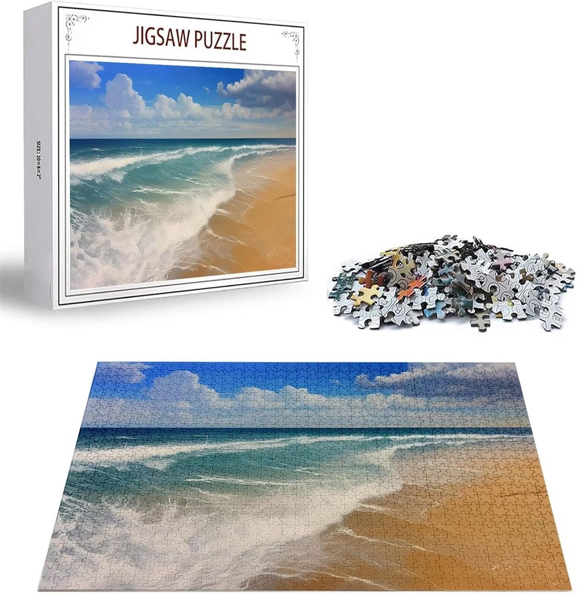 Puzzelmat Strand - Legpuzzel Volwassenen - Ontspanning en Decoratie - 1000 Stukjes - 70 x 50 cm - Niet gespecificeerd