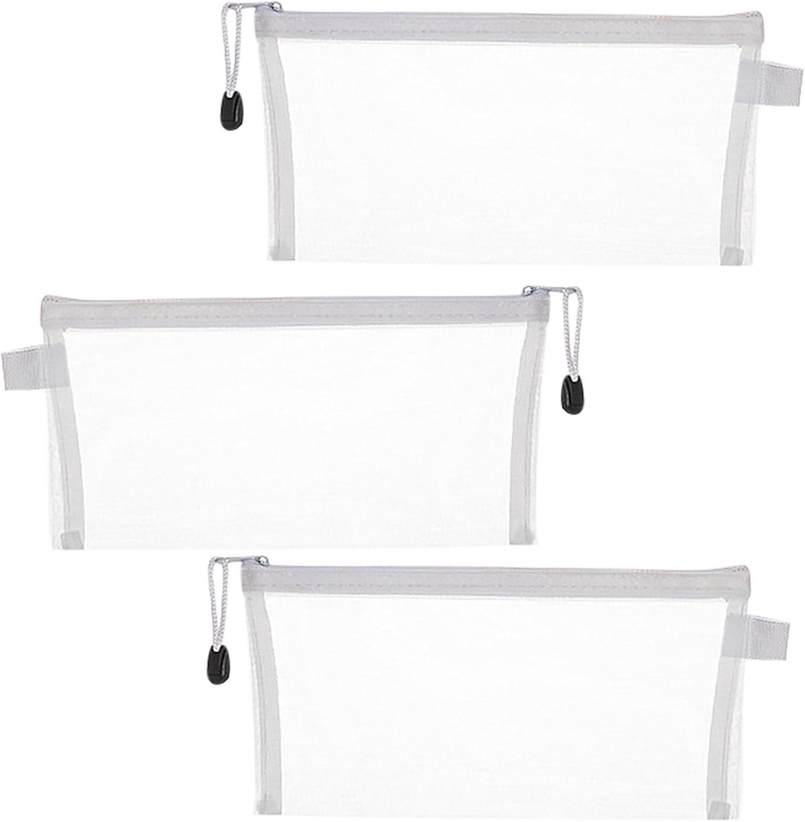 Puzzel Opbergtas - Opberger Organizer - Puzzels Opbergen - Transparant Zicht - 3 Stuks XL - Nylon