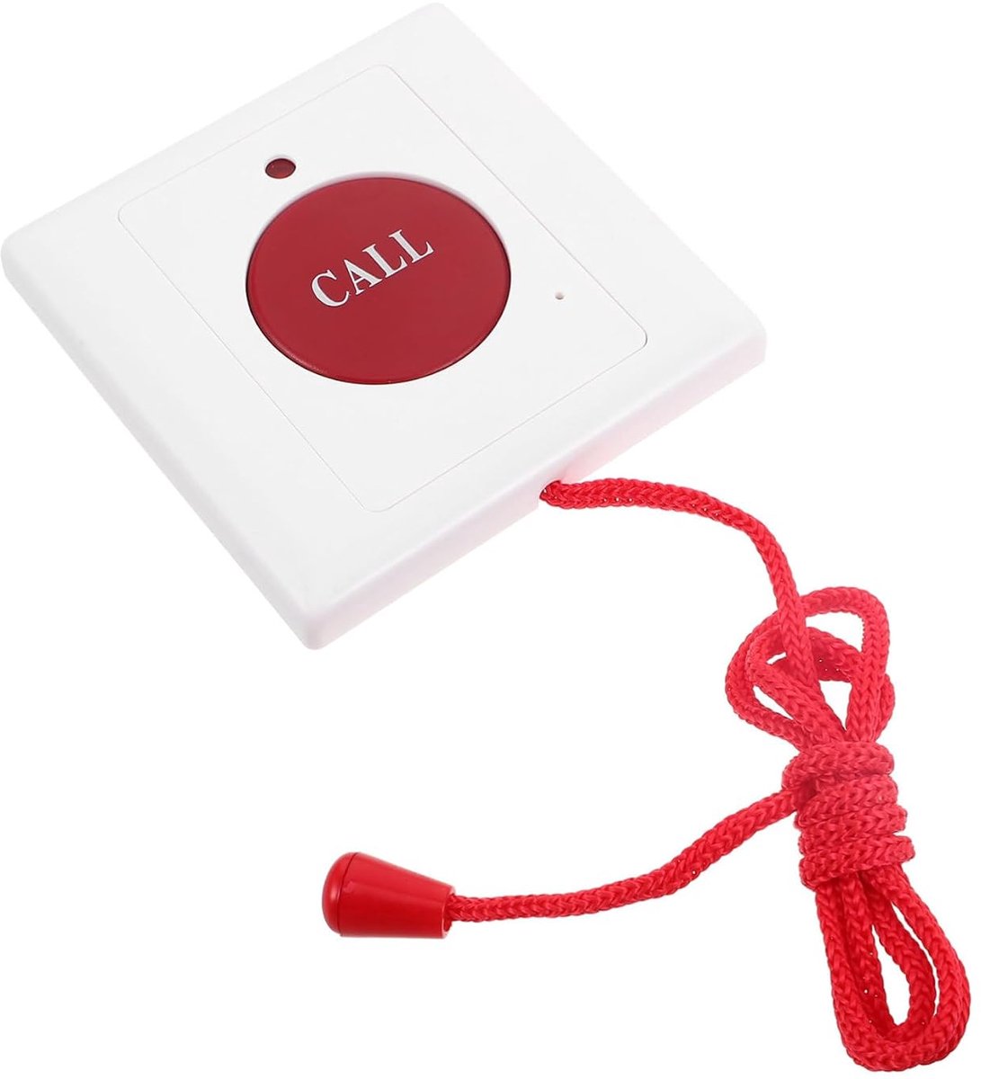 Noodoproepknop - Alarmknop Trekkoord - Snelle Hulpoproep - Dubbele Alarmknoppen - 8.5 cm - Wit