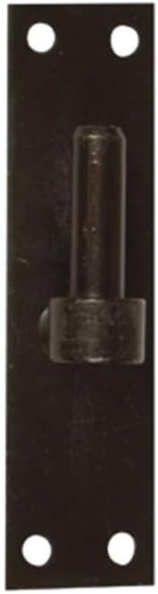 Draaiplateau Recht - Scharnieronderdeel - Kastdeuren Bevestigen - Stevig Stalen Frame - 120 mm Lengte - Zwart