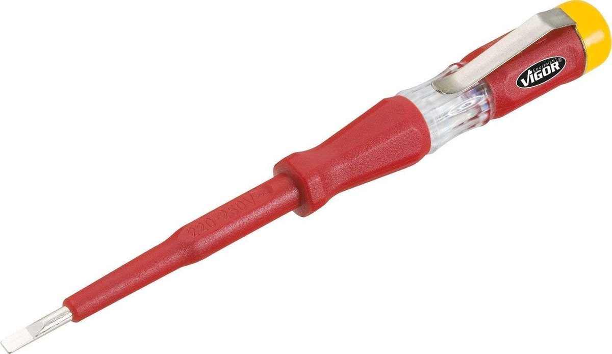 Spanningstester - Spanningszoeker - Elektra Controleren - VDE Getest - 150-250 V - Rood