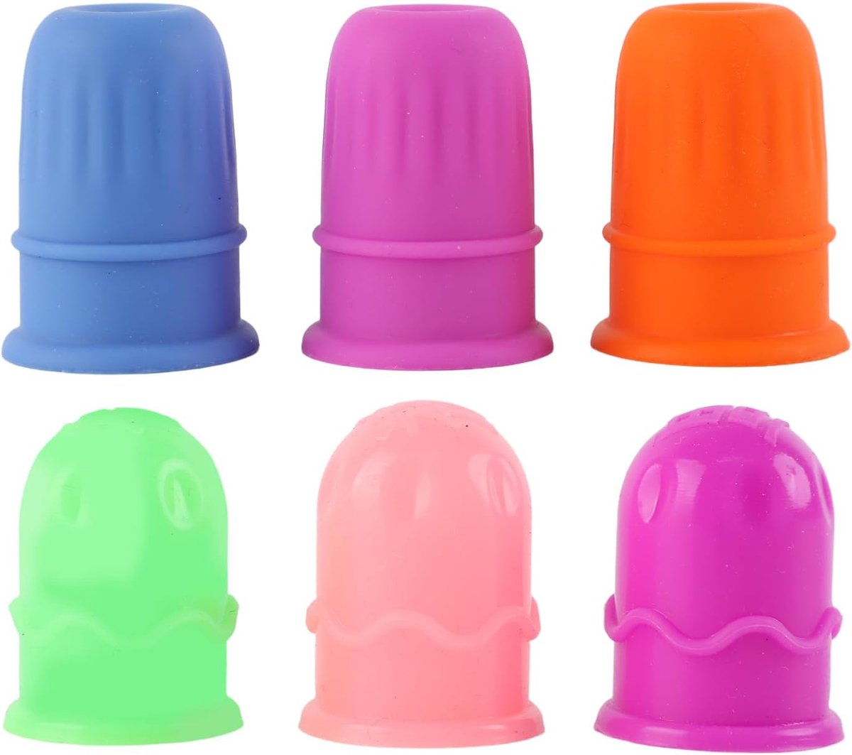 Gezichtsset Cups - Massage Cups - Huidverbetering Thuis - Zachte Siliconen - 6 Stuks - Transparant