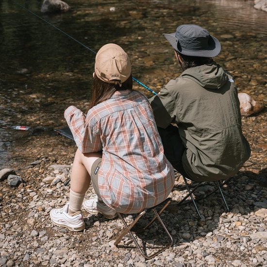 Draagbare Vouwkruk Outdoor Camping Kruk Aluminium Lichtgewicht Vouwstoel pop up stool — afbeelding 5