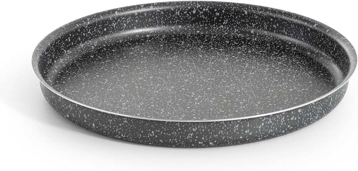 Ronde bakplaat Pizzaplaat taartvorm Pizza bakken Hoge antiaanbaklaag 34 cm Zwart