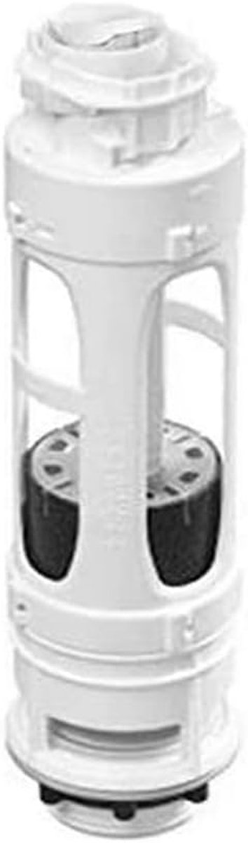 Toilet Spoelmechanisme - Reservoir Onderdeel - Toilet Reparatie - Universeel Model - 9x9x37 cm - Wit Zwart
