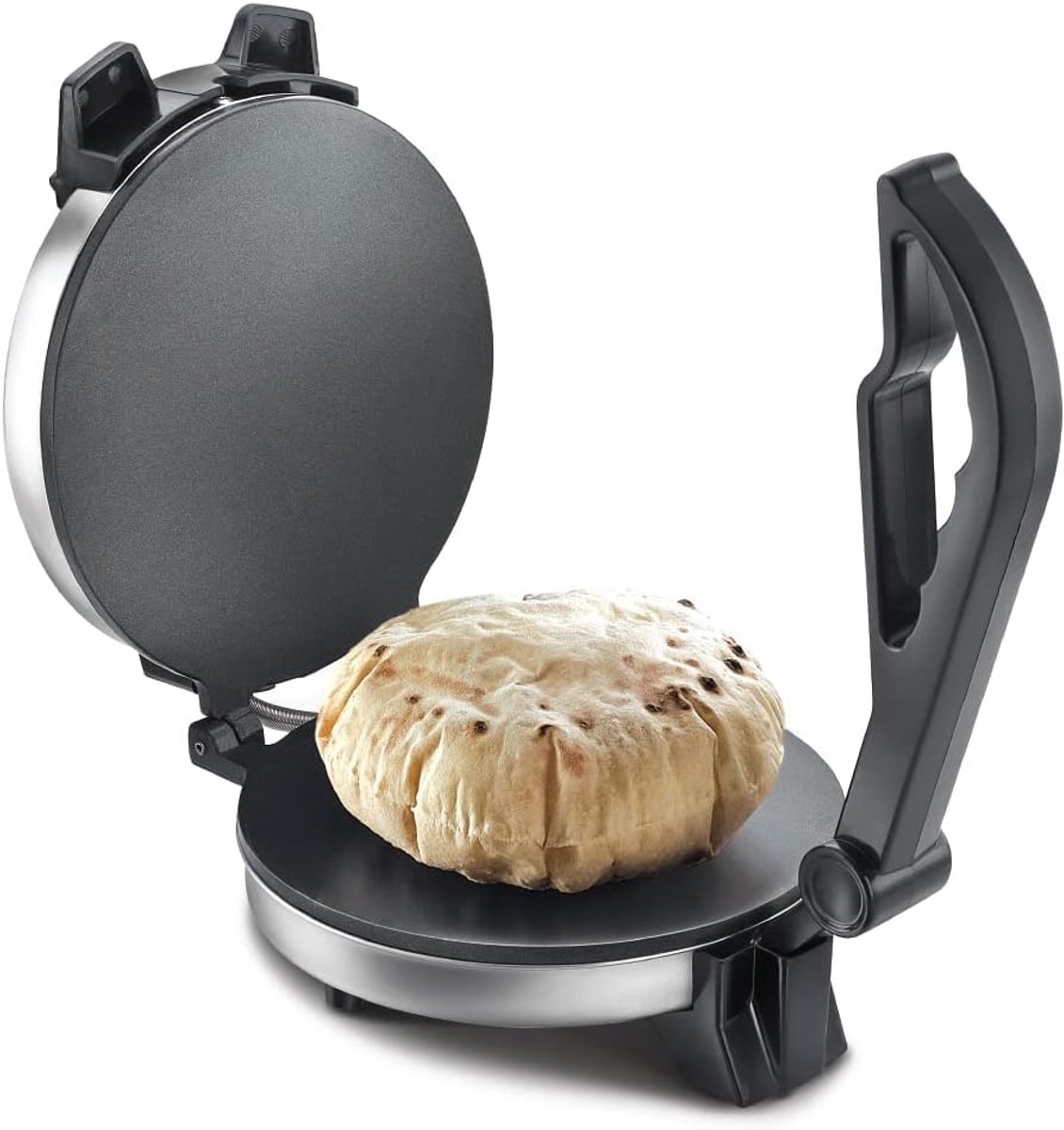 Roti Maker - Plattebrood Maker - Brood Bakken - Multifunctioneel Apparaat - 900 Watt - Zilver