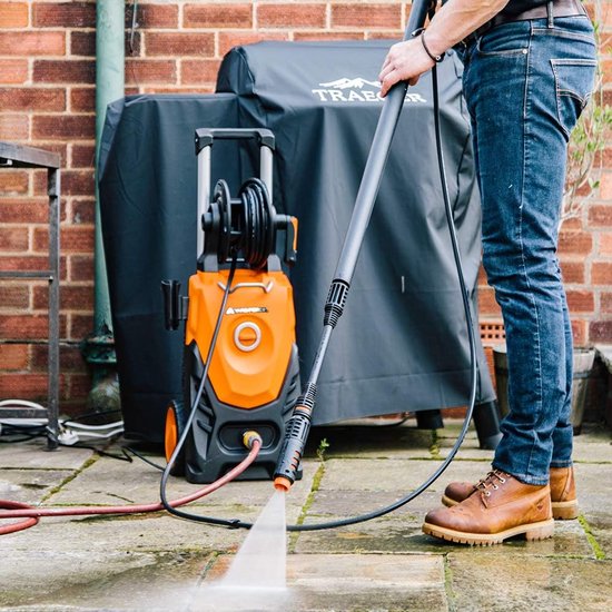 Hogedrukreiniger - Reinigingsmachine - Terras reinigen - 150 bar druk - 440 l/u - Oranje — afbeelding 5