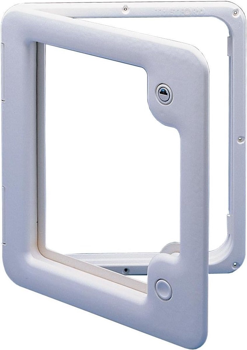 Service deur - Toegangsdeur - Extra toegang - Waterdicht UV-bestendig - 39.7 x 35.2 cm - Grijs