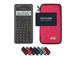 Casio fx-82MS 2nd edition incl. WYNGS Beschermhoes Roze - Wetenschappelijke Rekenmachine - Basis Pakket