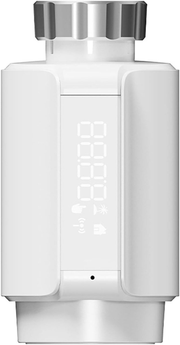 Slimme Radiator Thermostaat - Verwarming Klep - Energie Besparen - App Bediening - 56.5x100mm - Wit