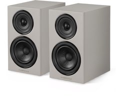 Wharfedale Diamond 12.2i Boekenplank Speakers – Stereo Hifi Set – 2-weg Luidsprekers – Compact Formaat – Passieve Speakers – Grijs
