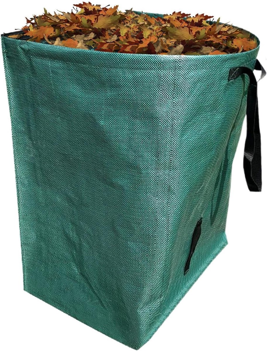 Tuinafvalzakken - Bladzakken Grasmaaiselcontainer - Tuinonderhoud - Eenvoudig compact opbergen - 76x55x43cm - Groen