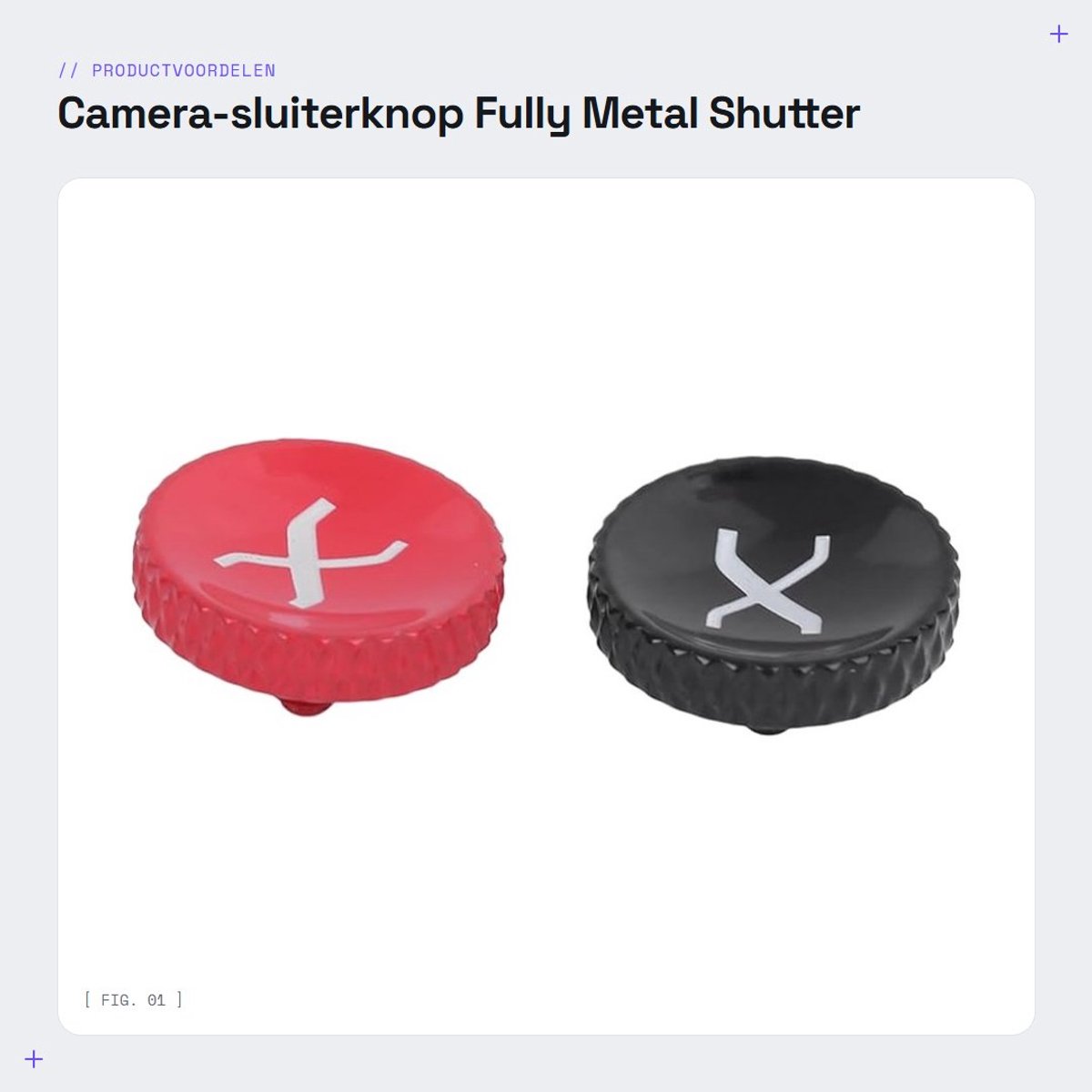Dailygoods- Sluiterknop Volledig Metalen - Camera-sluiterknop - Rubber Ring - Lichtgewicht - Geschikt voor Fuji X-serie - Elegante Verfraaiing - Ontspanknop