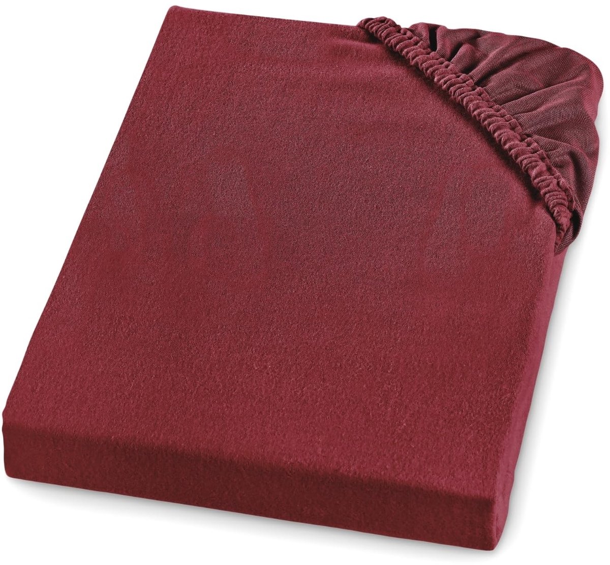 Dailygoods - Hoeslaken - Flanel - Made in Germany - Rood - 100% Katoen - Wasbaar tot 60 graden - Geschikt voor matrassen tot 23 cm hoog