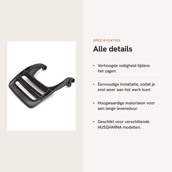 Dailygoods- Handguard Hoogwaardige Kwaliteit - Remhendel - Chainsaw - Voor Husqvarna 235/236/240 - Kunststof - Eenvoudige Installatie - Zaaghandgreep van Dailygoods — afbeelding 2