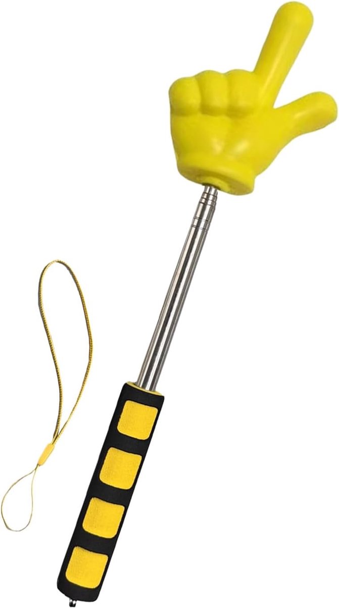 Uitschuifbare Lesstaaf - Aanwijsstok Lesmateriaal - Klas Presentaties - Roestvrij Staal - 28 cm - Zwart