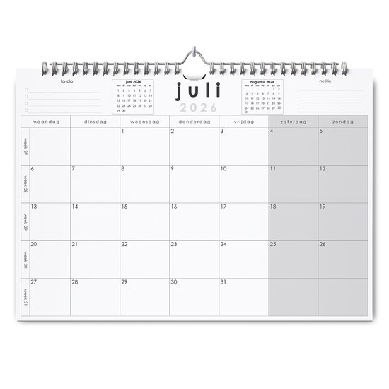 Huurdies® - 22 maanden kalender - A4+ - Basic