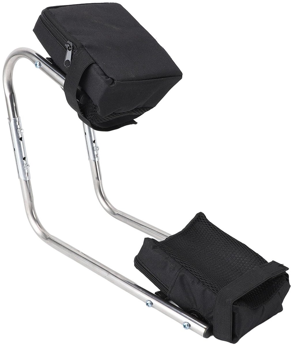 Dailygoods- Kniezit Ergonomisch Ontwerp - Draagbaar Tuinkniezit - Roestvrij Staal - Kniebescherming - Enkelsteun - Langdurig Comfort
