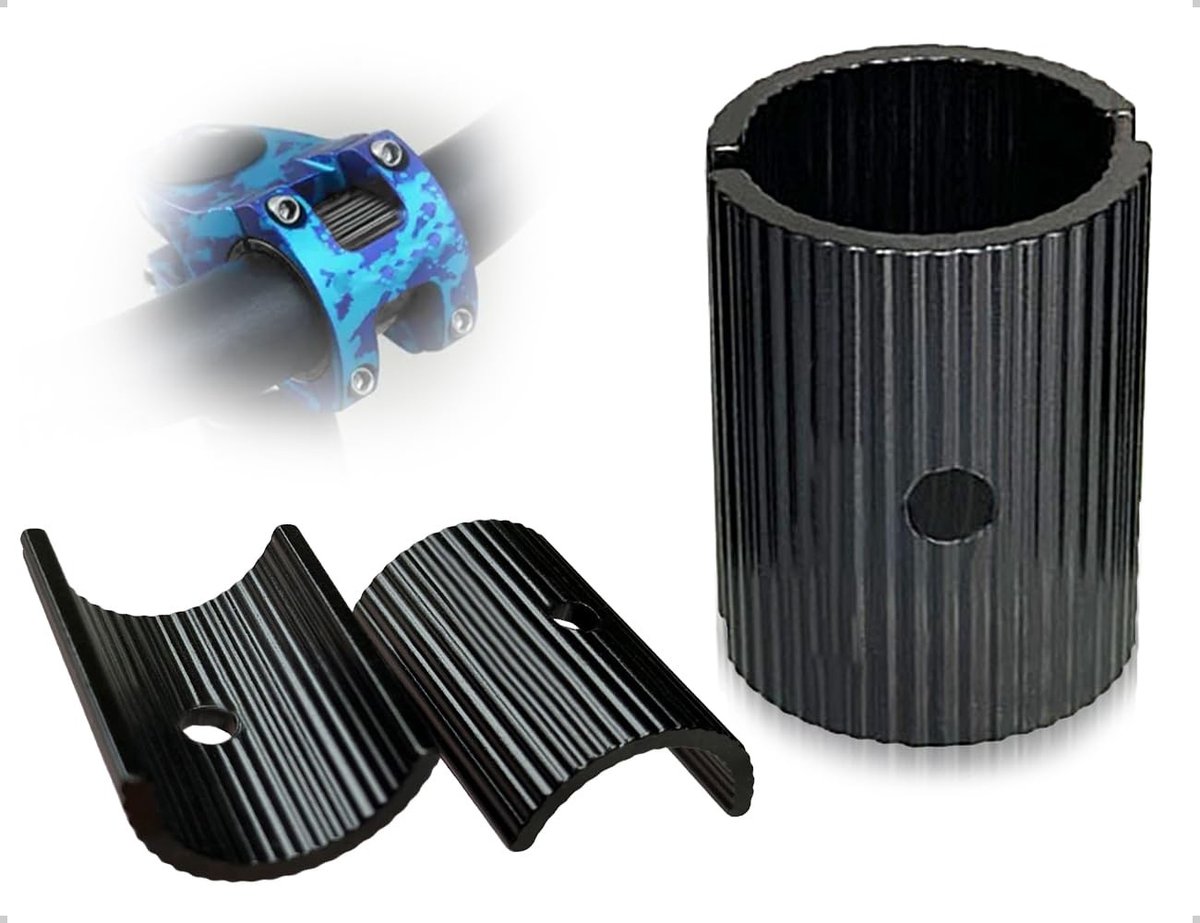 Dailygoods- Stuurhandvatten Set van 2 - Aluminium Legering - Handvat Spacer - Golfvormig Ontwerp - Lichtgewicht - Eenvoudige Installatie - Stuurspacers