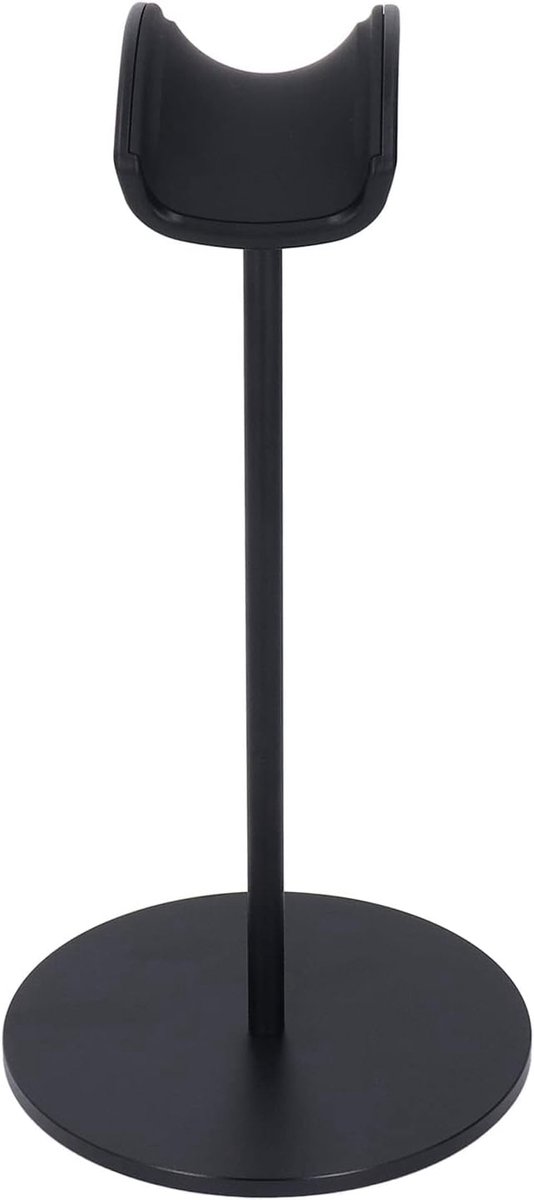 Hoofdtelefoonstandaard - Hoofdtelefoonhouder - Ordelijke Opslag - Gebogen Ontwerp - 24 cm Hoog - Zwart