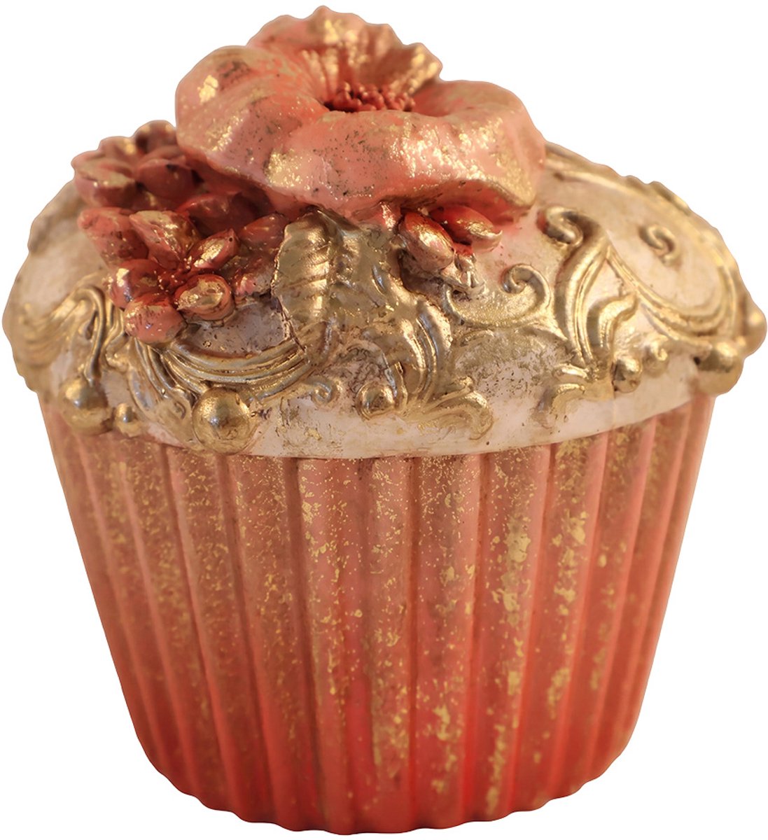 Clayre & Eef Decoratie Cupcake Roze Kunststof