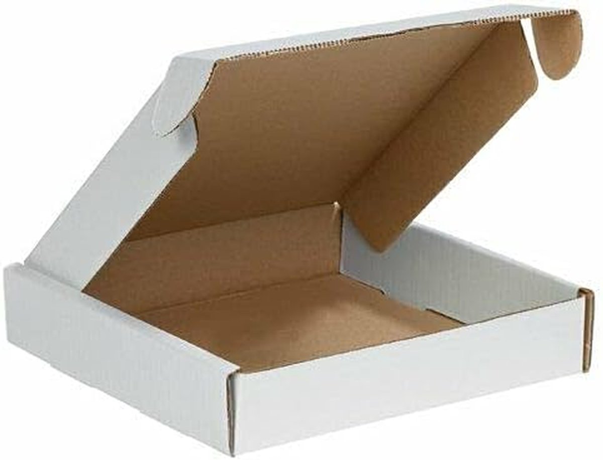 Verhuisdozen - Verzenddozen Karton - Veilig Verpakken - Lichtgewicht Robuust - 10 stuks 40x40x5cm - Wit