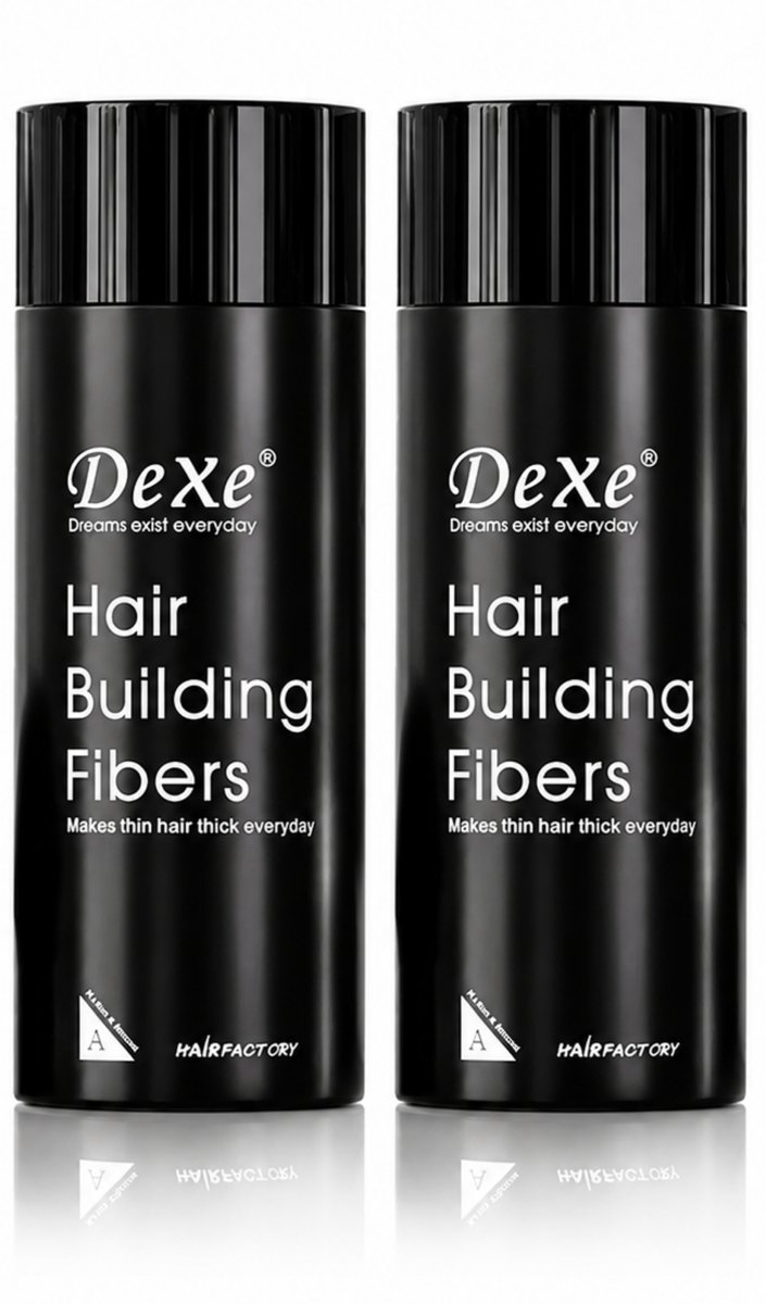 Haarverdikkings Starterset - 22g Hair Building Fibers - Zwart en Bruin - Verbergt Haaruitval en Dunner Wordend Haar - Direct Voller Haar