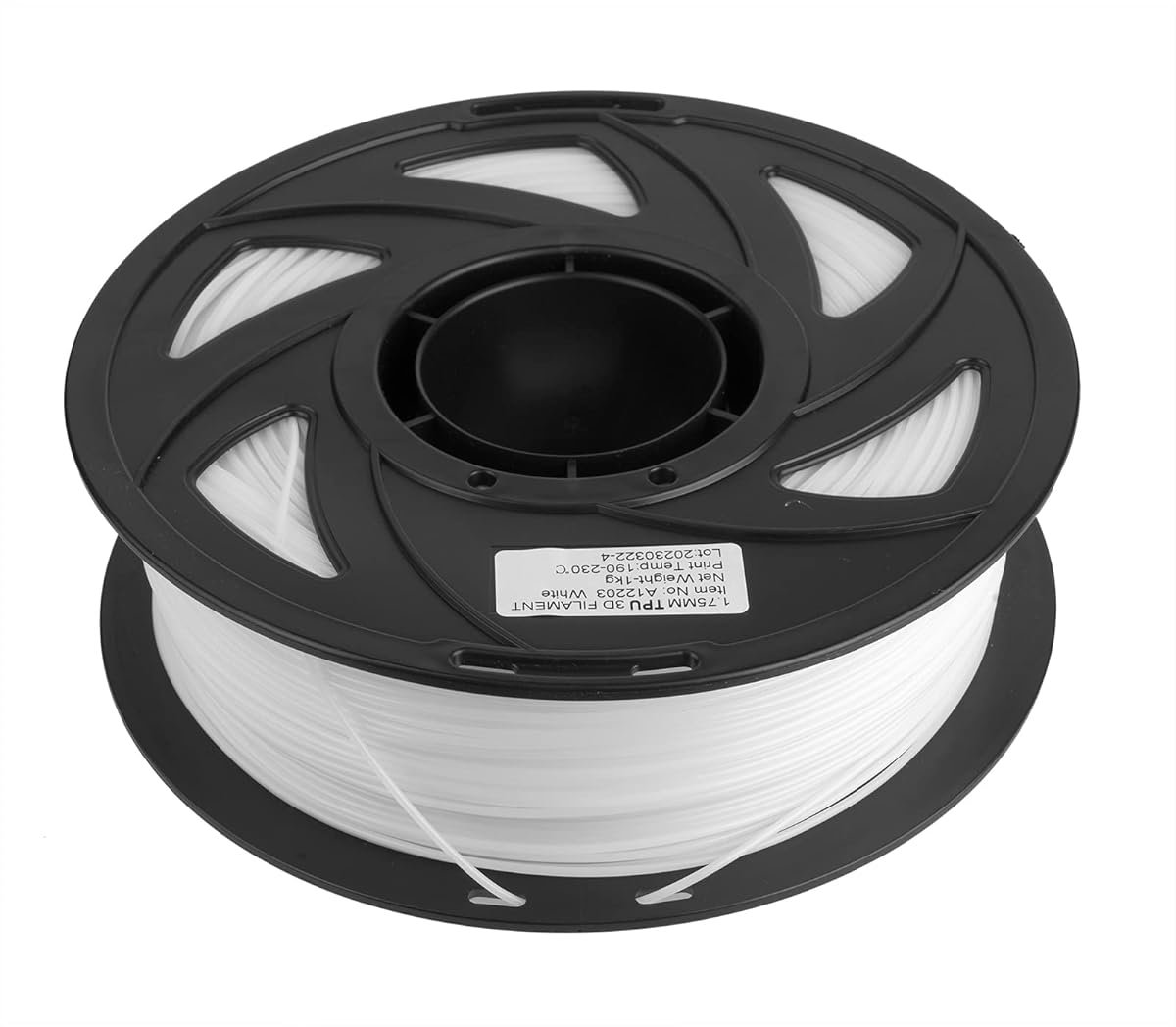 3D Printer Filament - Flexibel Materiaal - Modelbouw Maken - Hoge Taaiheid - 1.75mm 1kg - Wit