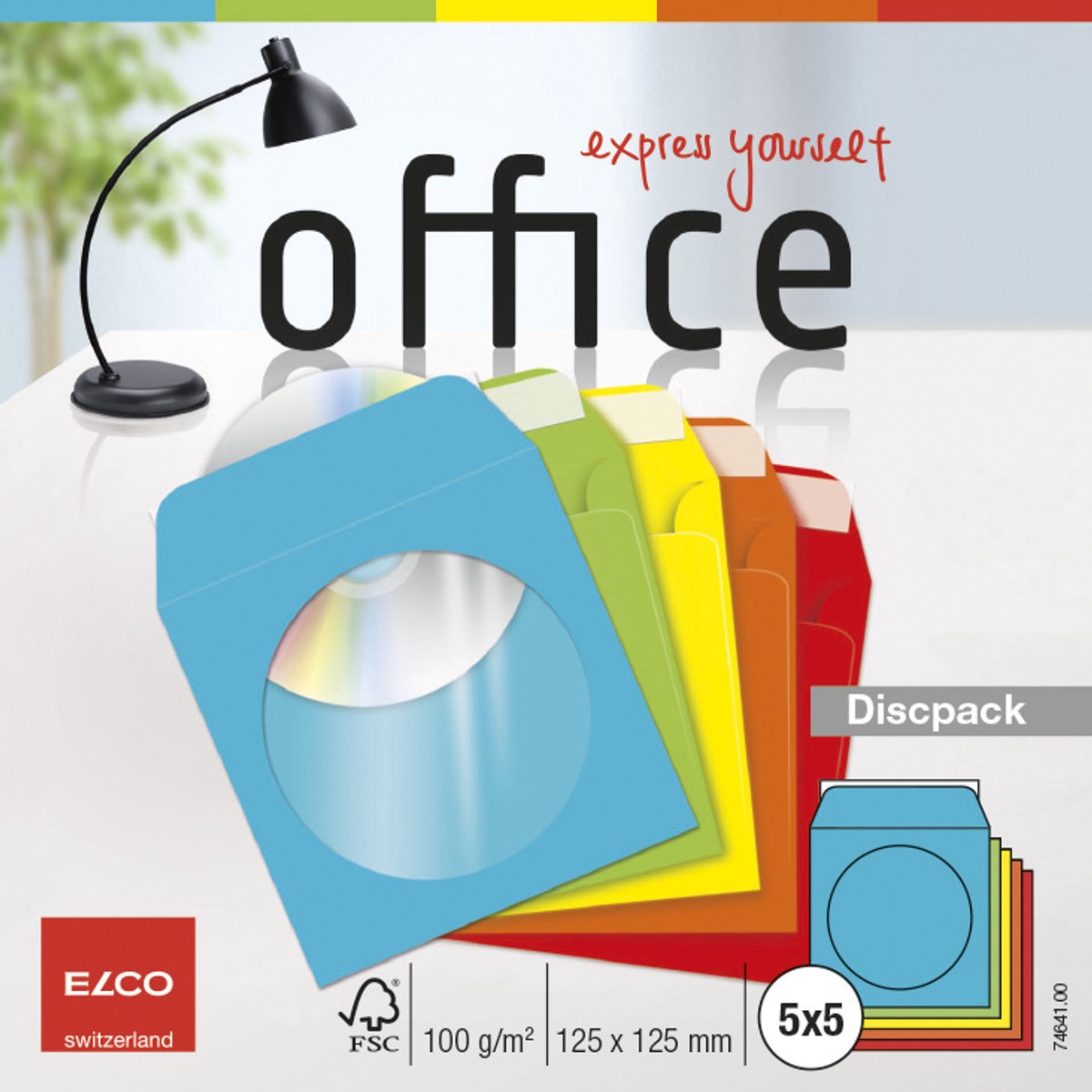 Elco Office Color Discpack FSC CD/DVD 100 gram assorti 25 stuks - EO-74641-00