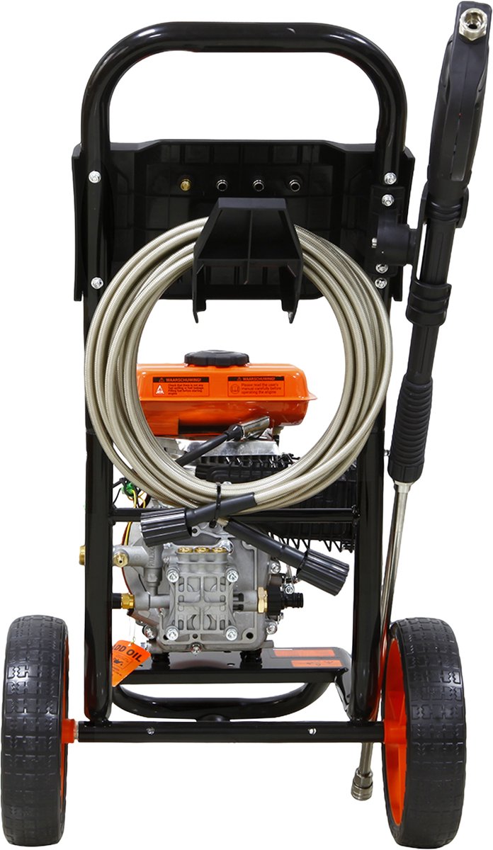 Kibani Benzine Hogedrukreiniger 200 bar - 105cc - Met foampot - 4 nozzles - 8 meter slang van Kibani — afbeelding 3