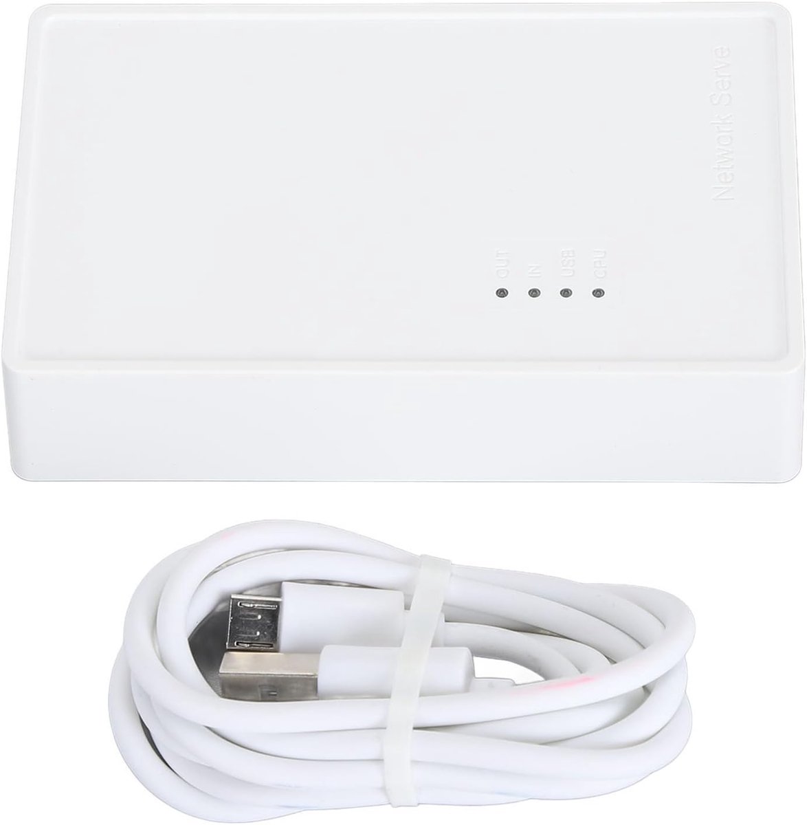 Print Server - Printer Delen - Printer Toegang - Multi-User Ondersteuning - 14 x 9 x 3 cm - Wit