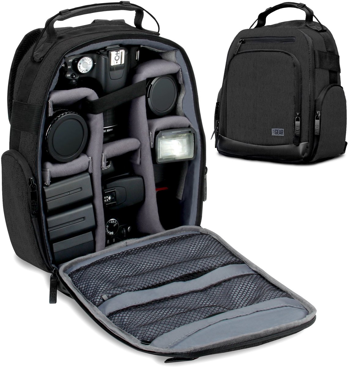 Dailygoods - DSLR Cameratas Fotorugzak met Weerbestendige Bodem en Comfortabele Rugsteun