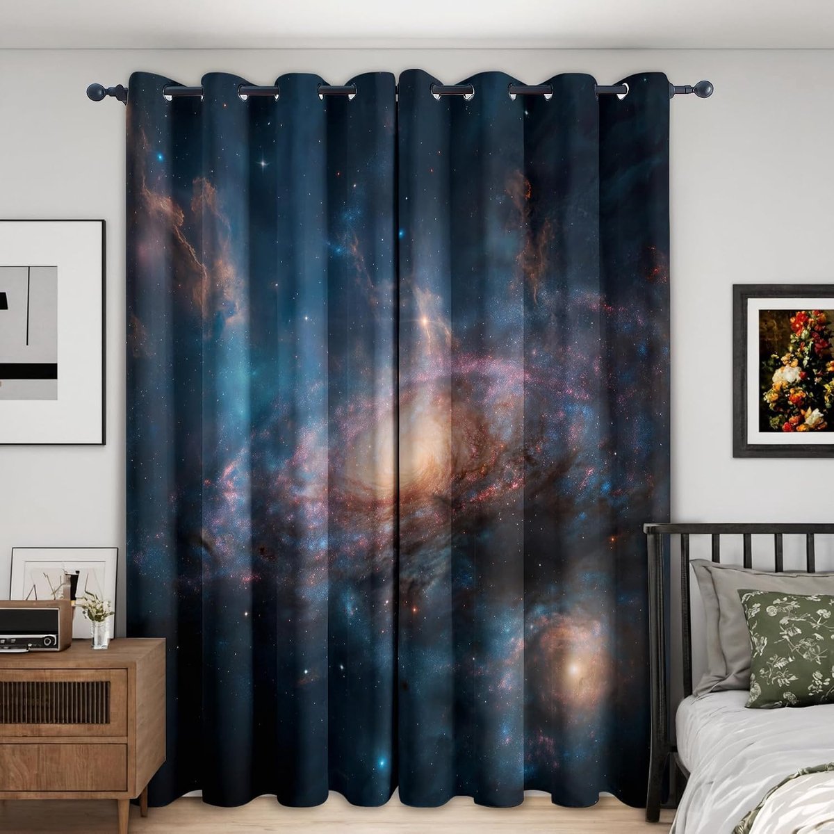 Verduisterende Gordijnen - Raamdecoratie Set - Slaapkamer Verduisteren - 95% Lichtblokkering - 140x160 cm - Blauw