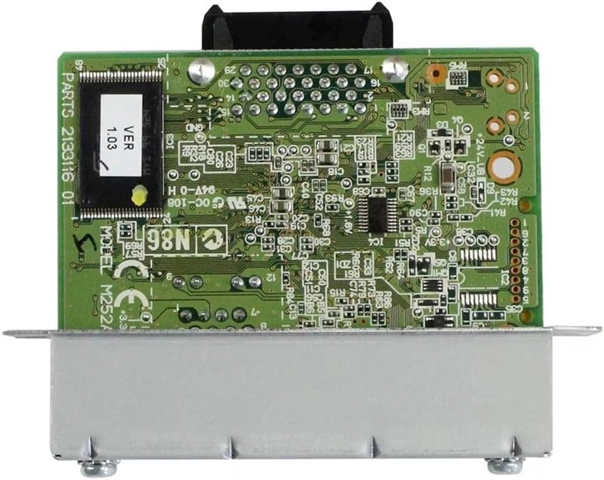 Ethernet Adapter - Printserver Module - Printer Connectiviteit - 100 Mbps Snelheid - 62 Gram - Zwart