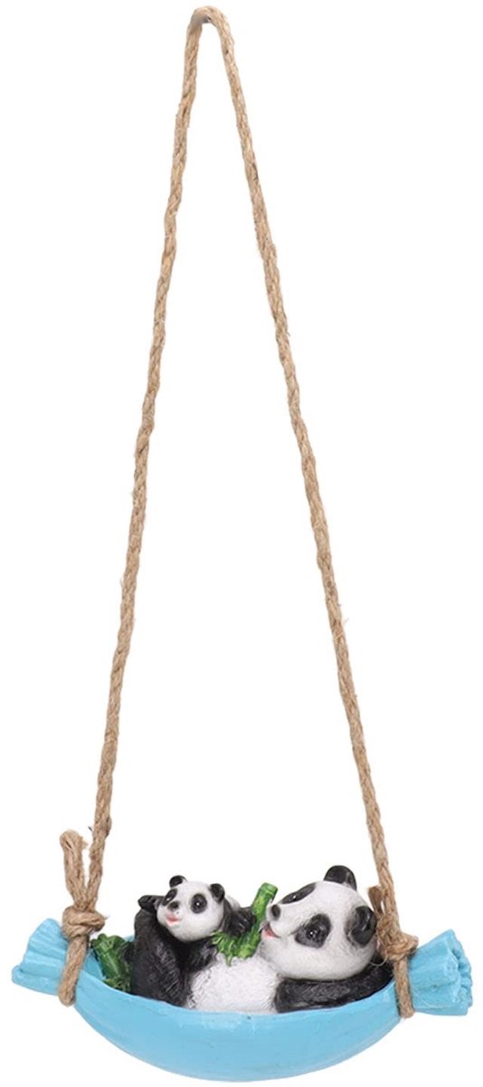 Dailygoods- Panda Standbeeld Duurzaam - Tuinbeelden voor Buiten - Tuindecoratie - Muurdecoratie Buiten - Hars Sculptuur - Moeder en Baby Panda