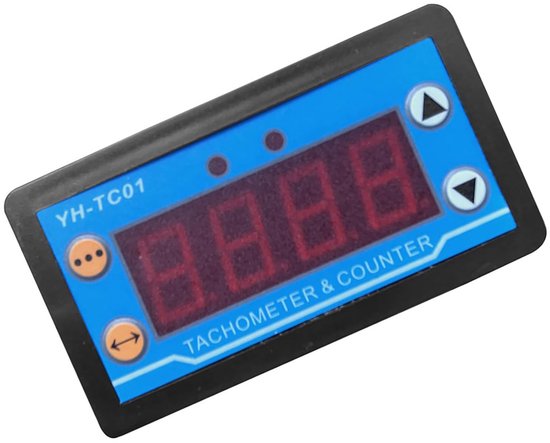 Digitale Snelheidsmeter - Toerenteller Teller - Snelheid Meten - Hoge Nauwkeurigheid - 765 Mm Gat - Zwart — afbeelding 2