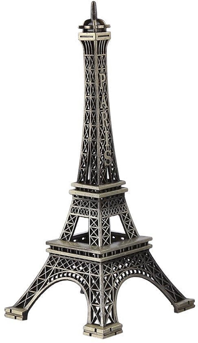 Dailygoods- Eiffeltoren Beeld Uniek Ontwerp - Decoratie - Replica - Zinklegering - 10CM - Duurzaam