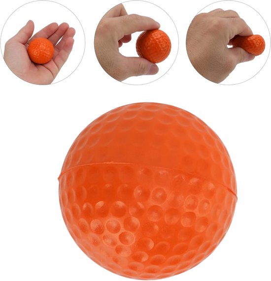 Foam Golf Ballen - Oefenballen Zacht - Indoor Training - Zachte PU Materiaal - 42.5 mm - Oranje — afbeelding 5
