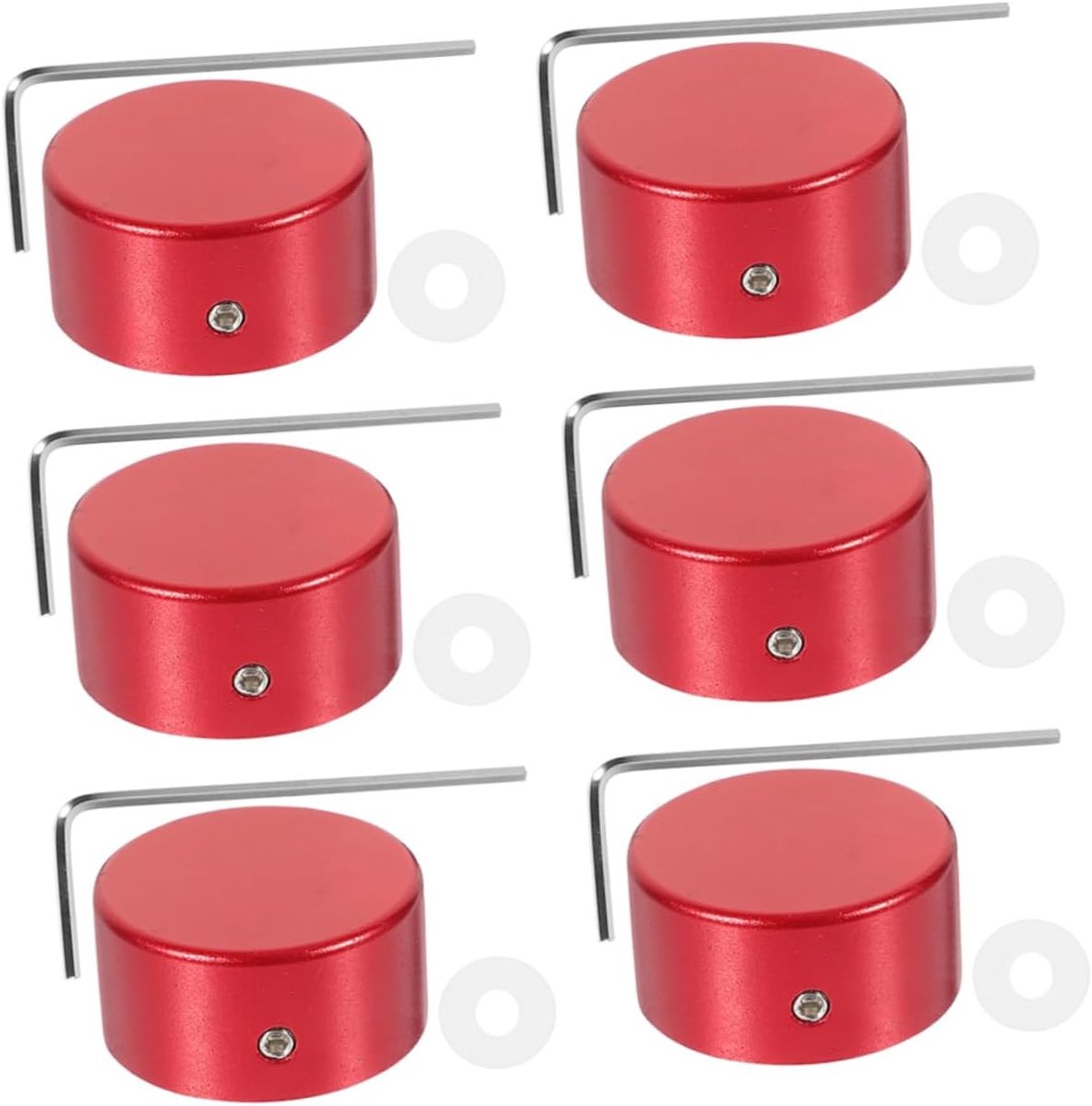 Pedaal Caps - Voet Schakelaar - Muziek Maken - Metaal Constructie - 24 mm - Rood