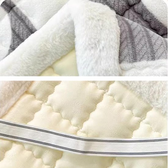 Opvouwbare Matras - Draagbare Slaapmat - Reizen en Logeren - Japanse Stijl - 180 x 200 cm - Grijs — afbeelding 2
